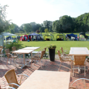 Outdoor-Location / Event-Location - Vorbereitungen für die Hundeschau 2011, Blick von der Hotelterrasse